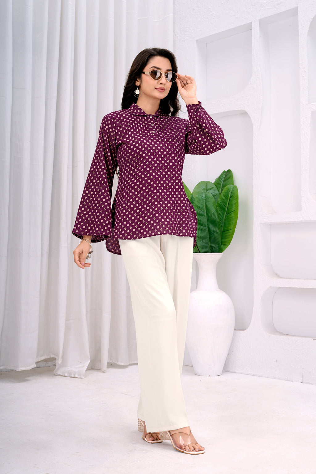 Women Printed Peplum Ethnic Tunic