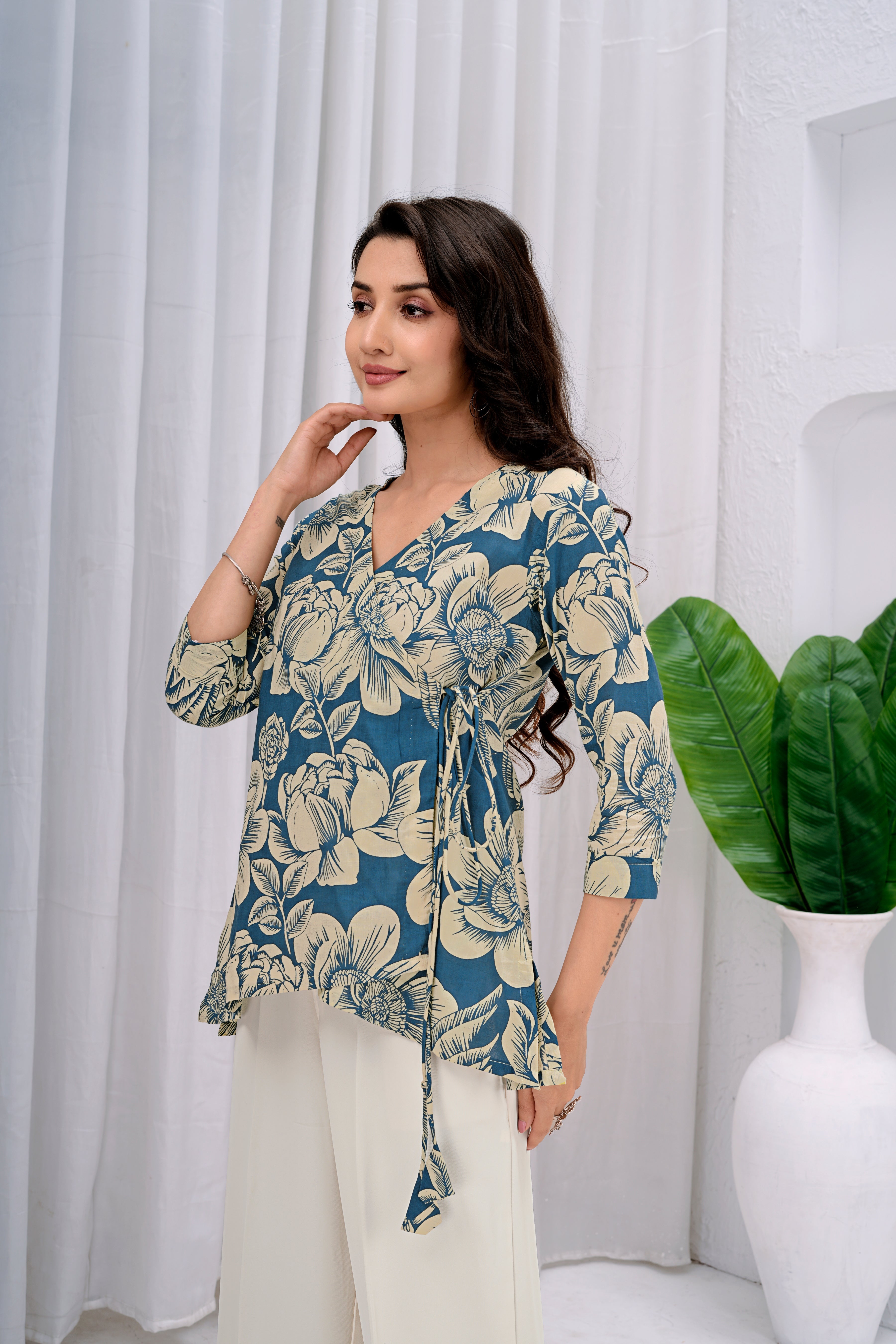 Women Embroidered Monochrome Tunic