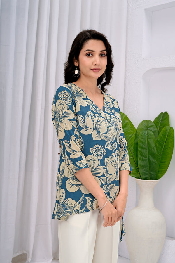 Women Embroidered Monochrome Tunic