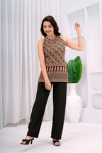 Floral Printed Flared Sleeves Cotton Tunic