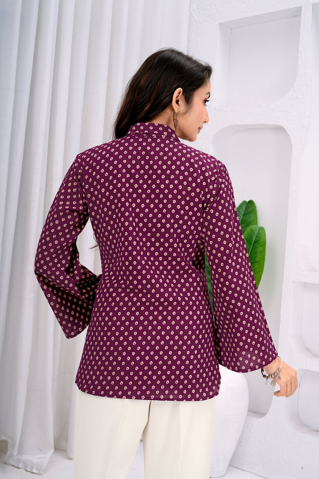 Women Printed Peplum Ethnic Tunic