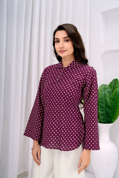 Women Printed Peplum Ethnic Tunic