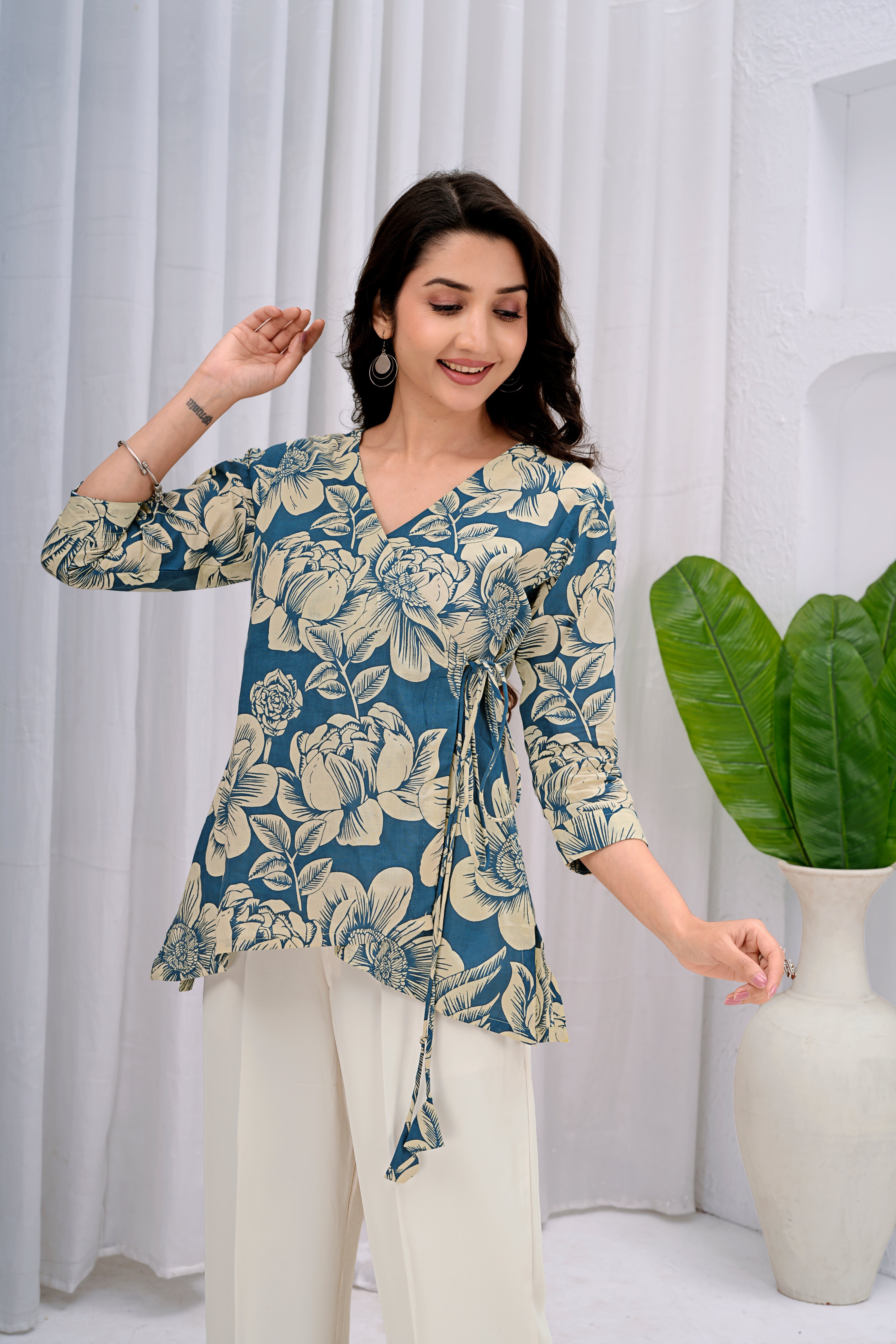 Women Embroidered Monochrome Tunic